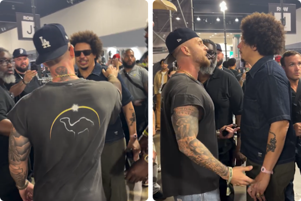 Chet Hanks confronts comedian Eric Andre in wild new footage after years of feuding.
