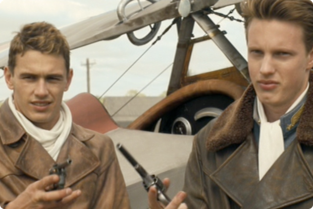 James Franco and David Ellison in Flyboys.