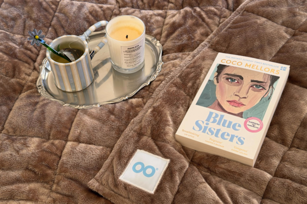 The Oodie weighted blanket. 