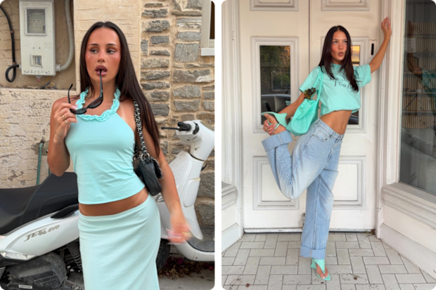 Bella Spence and Jacquie Alexander in teal.
