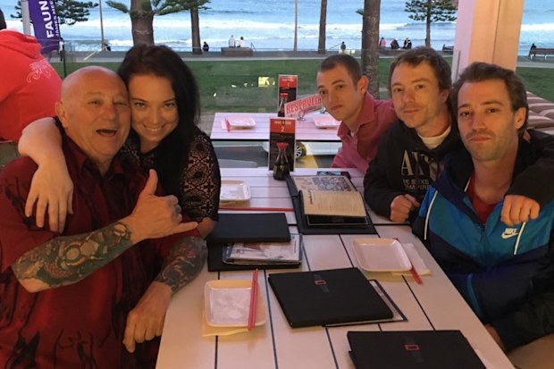 Angry Anderson was treated to dinner for Father’s Day 2016 by his four kids