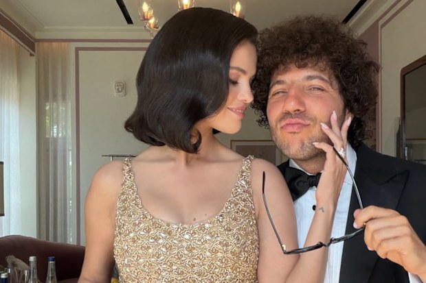 Selena Gomez and Benny Blanco for Taylor Swifts wedding
