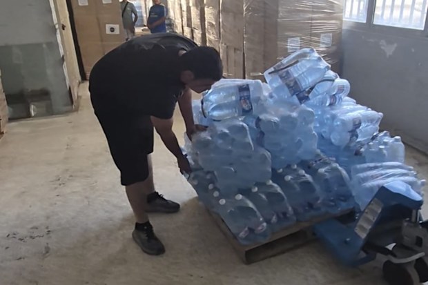 The volunteers deliver basic aid to people within the region.