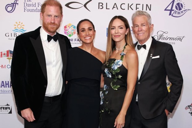 Prince Harry and Meghan Markle, Duke and Duchess of Sussex attend the David Foster Foundation 40th Anniversary gala in Vancouver, Canada on August 7