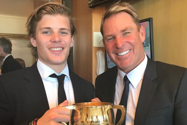 Jackson Warne reflects on how he got through the year, reveals he's the "healthiest" he's ever been despite dad Shane Warne's death.