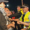 Nineteen arrested after blocking Israeli ship arriving at Port Botany