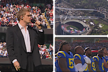 Cody Simpson kicks off the celebrations ahead of a historic MCG NFL match