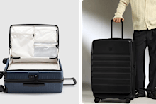 Top-loading suitcases