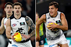 Carlton players Lachie Cowan and Wade Derksen.