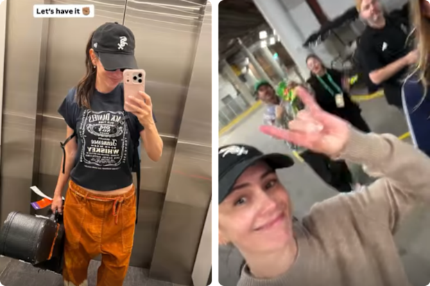 Amy Shark prepares to perform at the NRL grand final.