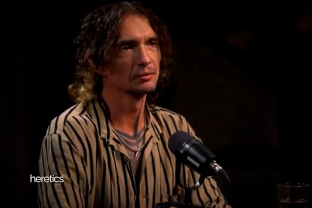 The Darkness rocker Justin Hawkins on Andrew Gold’s Heretics podcast.
