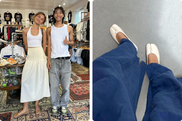 Zendaya in Tabi shoes.