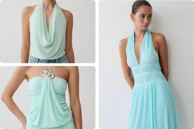Meshki is all over the teal trend.