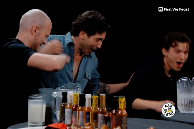 Tom Holland and Jon Bernthal on Hot Ones with Sean Evans