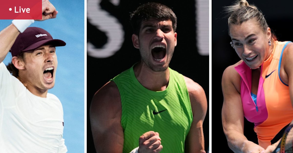 Australian Open 2026 LIVE updates: Demon takes on Tiafoe; Sabalenka, Alcaraz in title quest; Medvedev, Gauff, Zverev in action