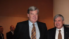 David Leckie and Kerry Stokes at a Seven AGM.