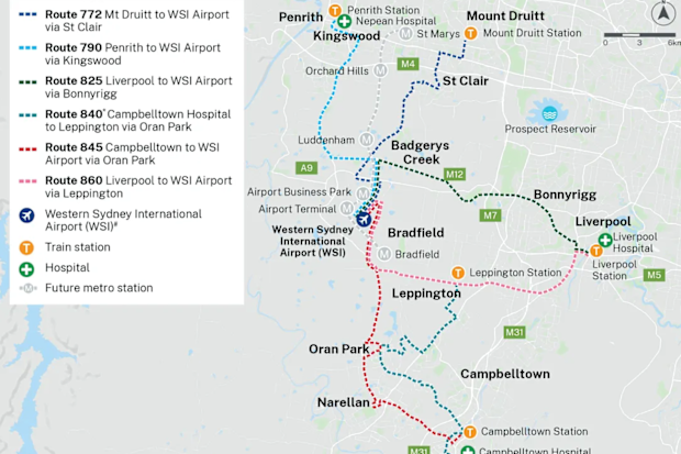 New Sydney buses are running to the airport.