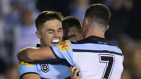 Greener pastures: Kyle Flanagan is following his father out the door at the Sharks.