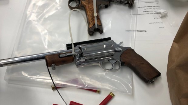 Items seized by Queensland Police during a three-day operation in the Darling Downs targeting the supply of drugs and weapons.