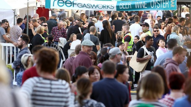 Crowds at The Teneriffe Festival back in 2015.