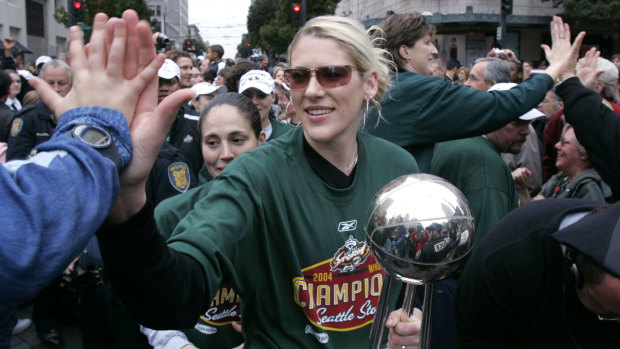 Jackson after winning a WNBA title with Seattle.
