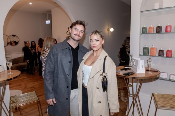 Andre Rebelo with his then girlfriend Grace Piscopo.