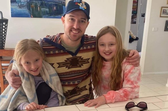 Tim Close and daughters Madison, 10, and Charley, 11, have been trying to relocate from Melbourne to the Sunshine Coast since before Queensland’s September pause on arrivals.