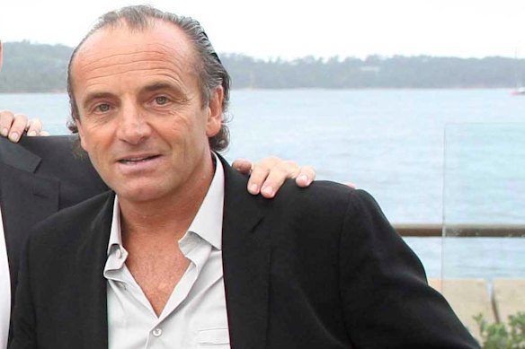 John Valmorbida in 2007 at a Lavazza launch party. 