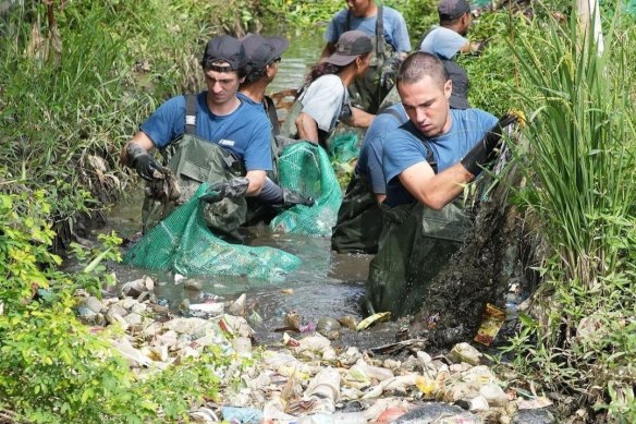 Indonesian NGO Sungai Watch cleans up rivers in Bali.