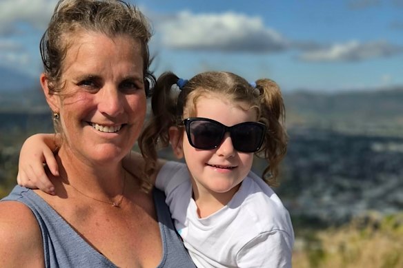 Queensland mum Carrie said she was saddened when her children’s childcare stopped photos.