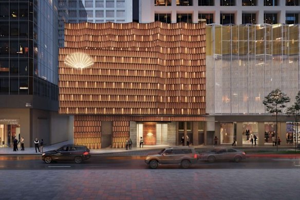 Artist’s impression of the facade.