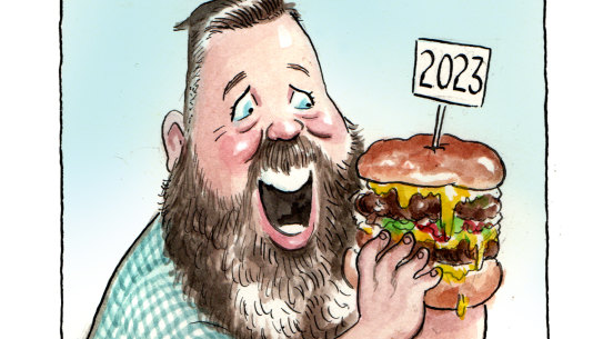 Dan Repacholi loves burgers