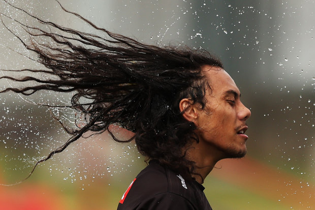 Jarome Luai at training on Tuesday.