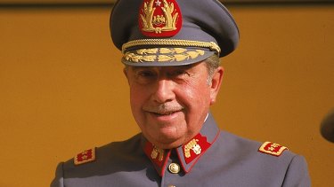 Then president of Chile Augusto Pinochet in 1983.