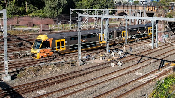 A Waratah train similar to the one involved in the serious incident at Doonside last Sunday.