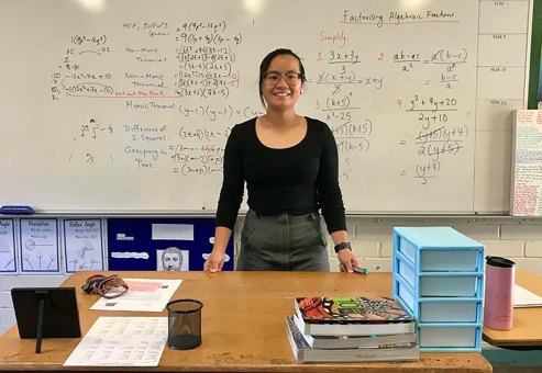 Linda Le is a mathematics teacher who says her role extends beyond the classroom.