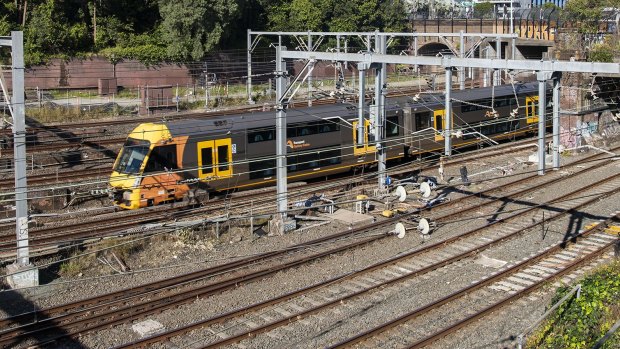 A Waratah train similar to the one involved in the serious incident at Doonside last Sunday.