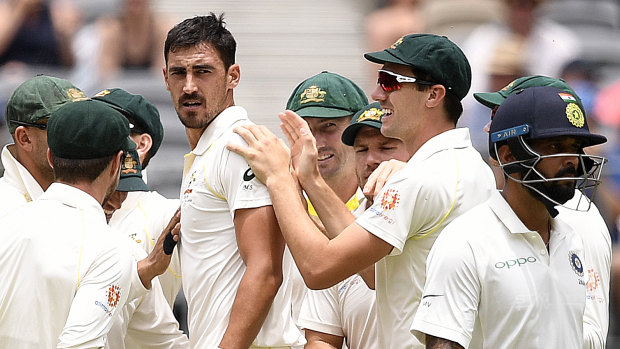 Milestone: Mitchell Starc is on the verge of taking his 200th Test wicket.