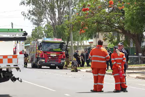 Firefighters were called to a duplex on Opal Street in Emerald about 6.48am.