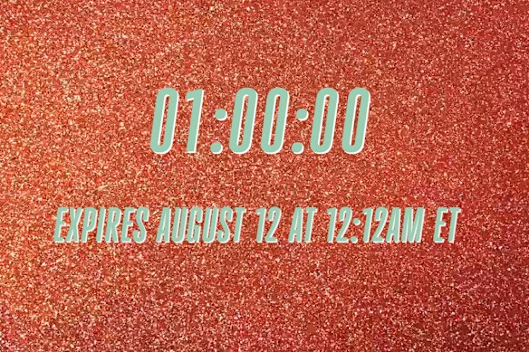 Taylor Swift’s official website had a countdown clock that hit zero at 2:12pm (AEST).
