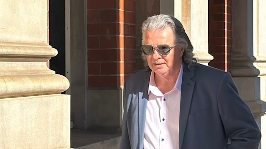 Chris Marco outside the Supreme Court of Western Australia.