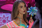 Cara Delevingne walks the runway during the Victoria's Secret 2012 Fashion Show
