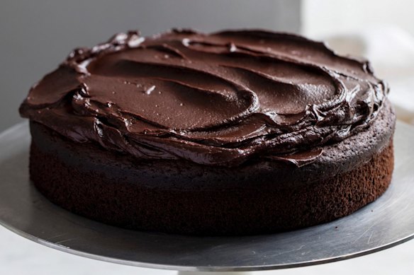 Chocolate cake with chocolate ganache from Sweet by Yotam Ottolenghi and Helen Goh.