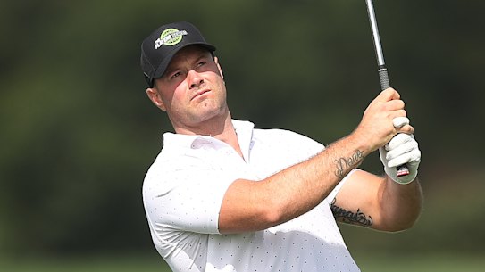 Roosters co-captain Boyd Cordner at The Players Series Sydney Pro-Am at Bonnie Doon Golf Club.