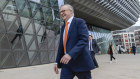 Prime Minister Anthony Albanese arrives for a tour of the South Australian Health and Medical Research Institute in Adelaide.