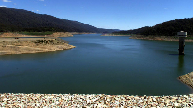 Thomson Reservoir supplies around 60 per cent of Melbourne's water storage capacity.