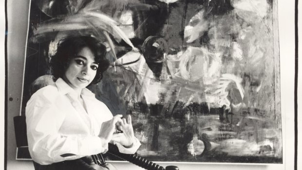Mirka Mora at the Tolarno Gallery, 1969.