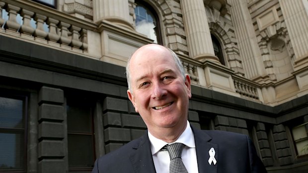 MELBOURNE, AUSTRALIA - NOVEMBER 26:  Victorian Planning Minister Richard Wynne poses for a portrait on November 26, 2015 in Melbourne, Australia.  (Photo by Pat Scala/Fairfax Media)