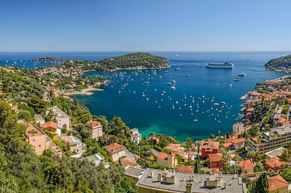 The Cote d’Azur in France.