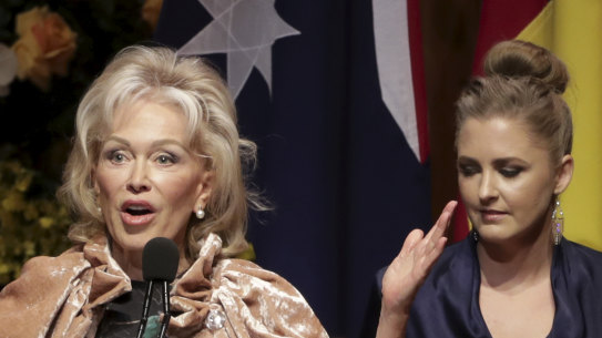 Blanche D'Alpuget on stage on Friday.